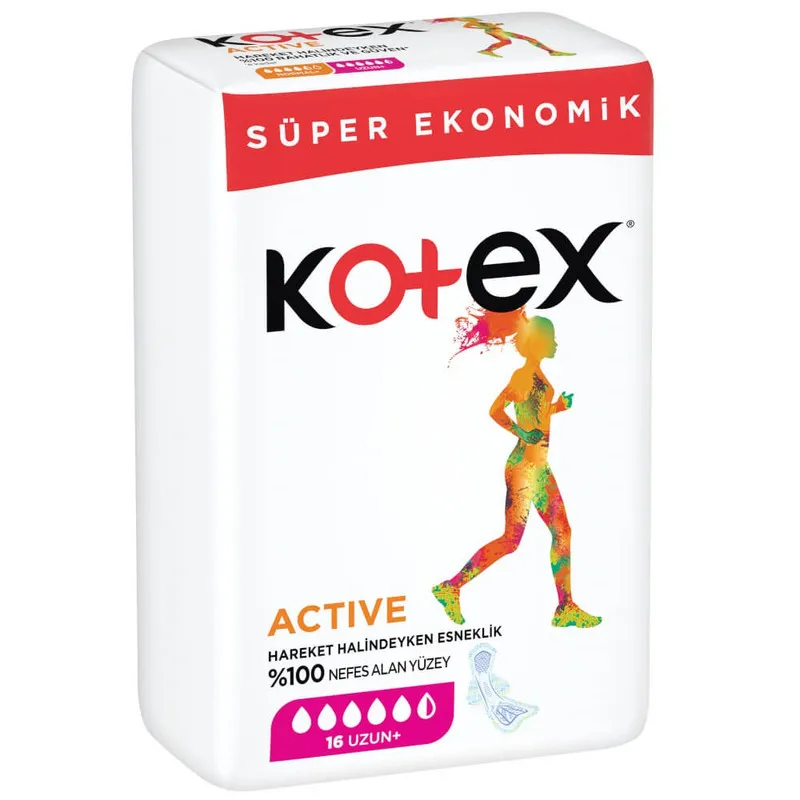 نوار بهداشتی کوتکس مدل active بسته 16 عددی - تصویر 2