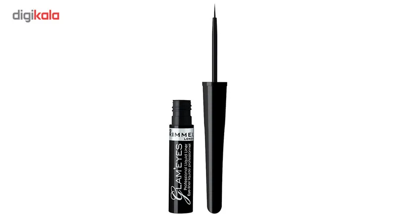 خط چشم مایع ریمل لاندن مدل Glameyes Professional شماره 001 - تصویر 2