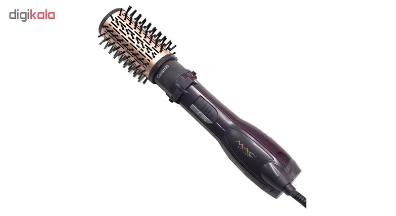 سشوار برس‌دار چرخشی 1200 وات مک استایلر مدل MC-6651، موتور AC، وزن 400 گرم، المنت سرامیک، دارای سری دیسپانسر با ویژگی فرکنندگی، با قابلیت باد سرد، فناوری تولید یون - تصویر 3