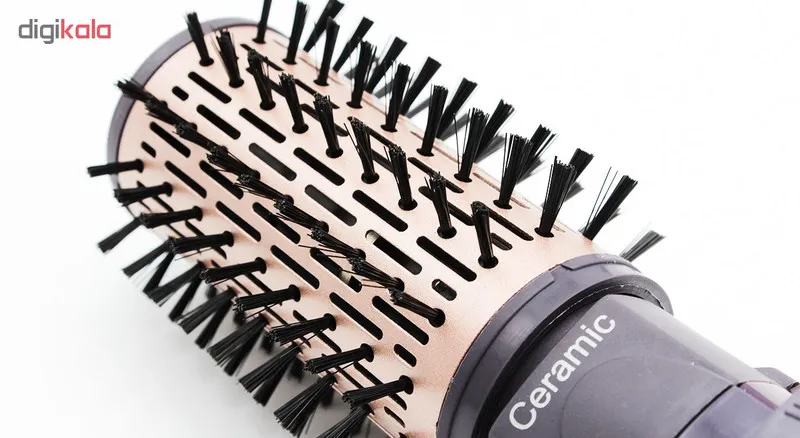 سشوار برس‌دار چرخشی 1200 وات مک استایلر مدل MC-6651، موتور AC، وزن 400 گرم، المنت سرامیک، دارای سری دیسپانسر با ویژگی فرکنندگی، با قابلیت باد سرد، فناوری تولید یون - تصویر 5