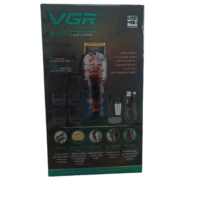 ماشین اصلاح موی سر و صورت وی جی ار مدل V-689 - تصویر 3