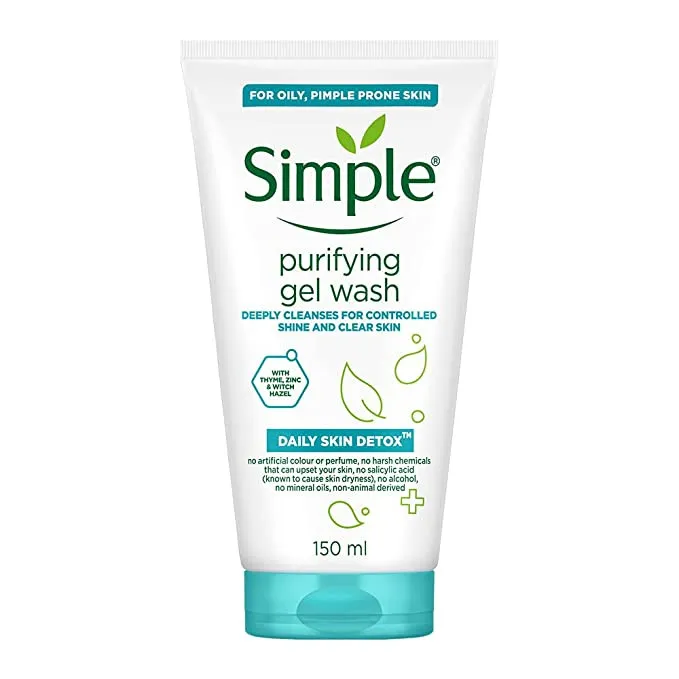 ژل شستشو صورت سیمپل مدل Purifying حجم 150 میلی لیتر