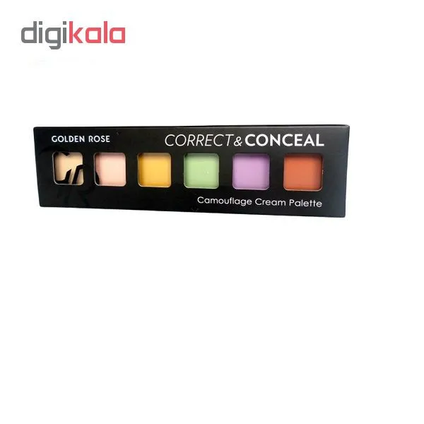 پالت كاموفلاژ كرمي گلدن رز مدل Correct & Conceal - تصویر 3