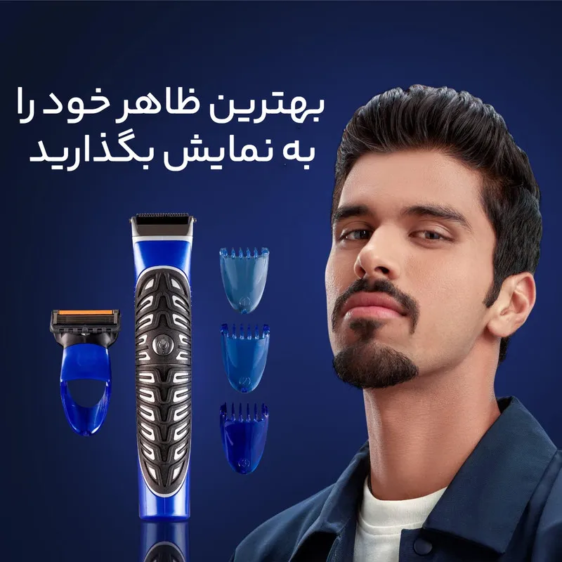 ماشین اصلاح موی صورت ژیلت مدل Proglide Styler به همراه خود تراش - تصویر 6