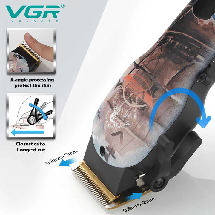 ماشین اصلاح موی سر وی جی ار مدل Vgr-689 - تصویر 4