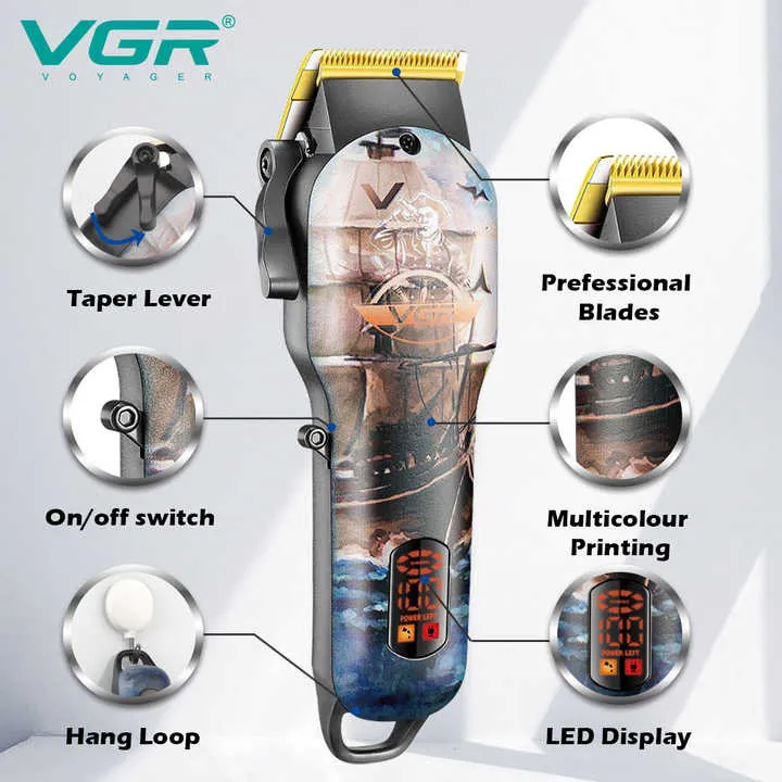 ماشین اصلاح موی سر وی جی ار مدل Vgr-689 - تصویر 5