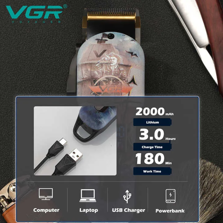 ماشین اصلاح موی سر وی جی ار مدل Vgr-689 - تصویر 6