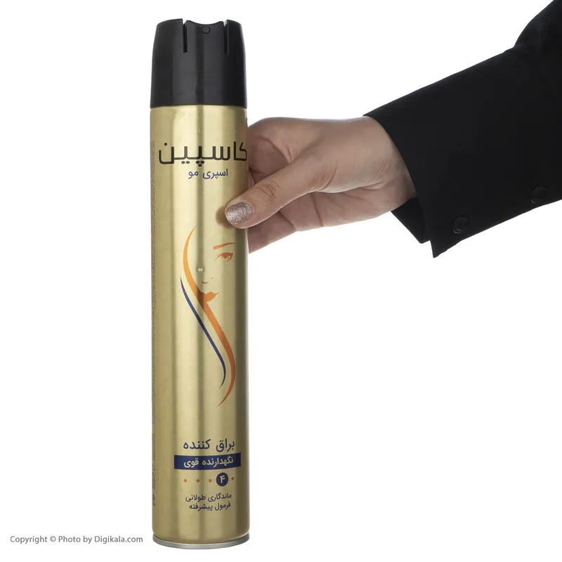 اسپری مو کاسپین مدل Hair Spray Gloss 02 حجم 500 میلی لیتر - تصویر 5
