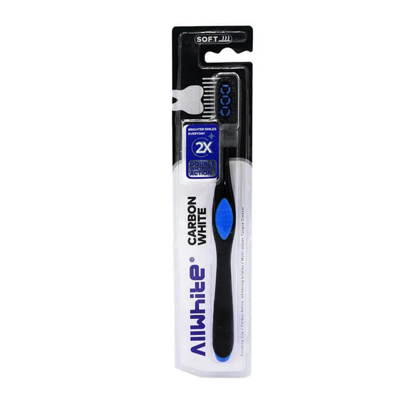مسواک آل وایت مدل Carbon White با برس نرم مجموعه 4 عددی - تصویر 6