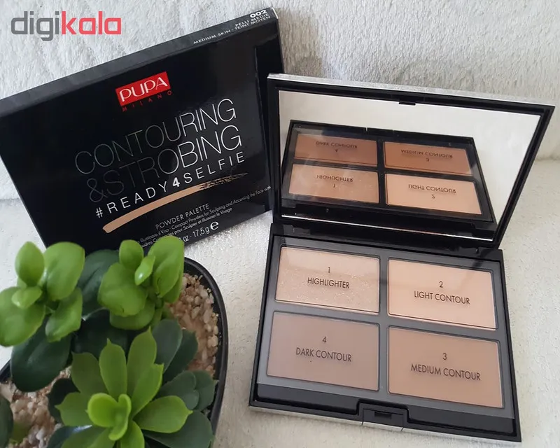 پالت کانتورینگ پوپا سری Strobing Palette مدل Light Skin شماره 01 - تصویر 2