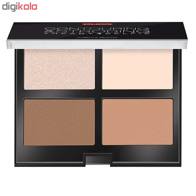 پالت کانتورینگ پوپا سری Strobing Palette مدل Light Skin شماره 01 - تصویر 3