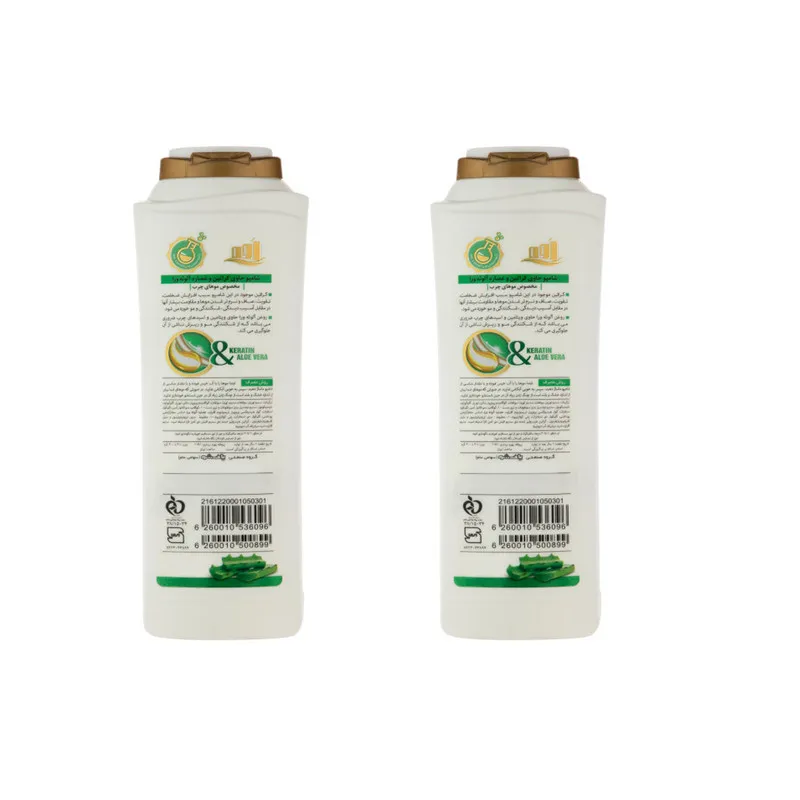 شامپو مو اوه مدل Aloevera وزن 400 گرم بسته 2 عددی - تصویر 2