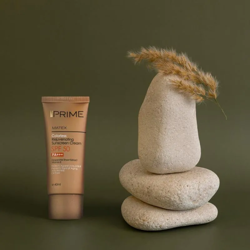 کرم ضدآفتاب بدون رنگ پرایم مدل Anti Aging SPF50، حجم 40 میلی‌لیتر - تصویر 3