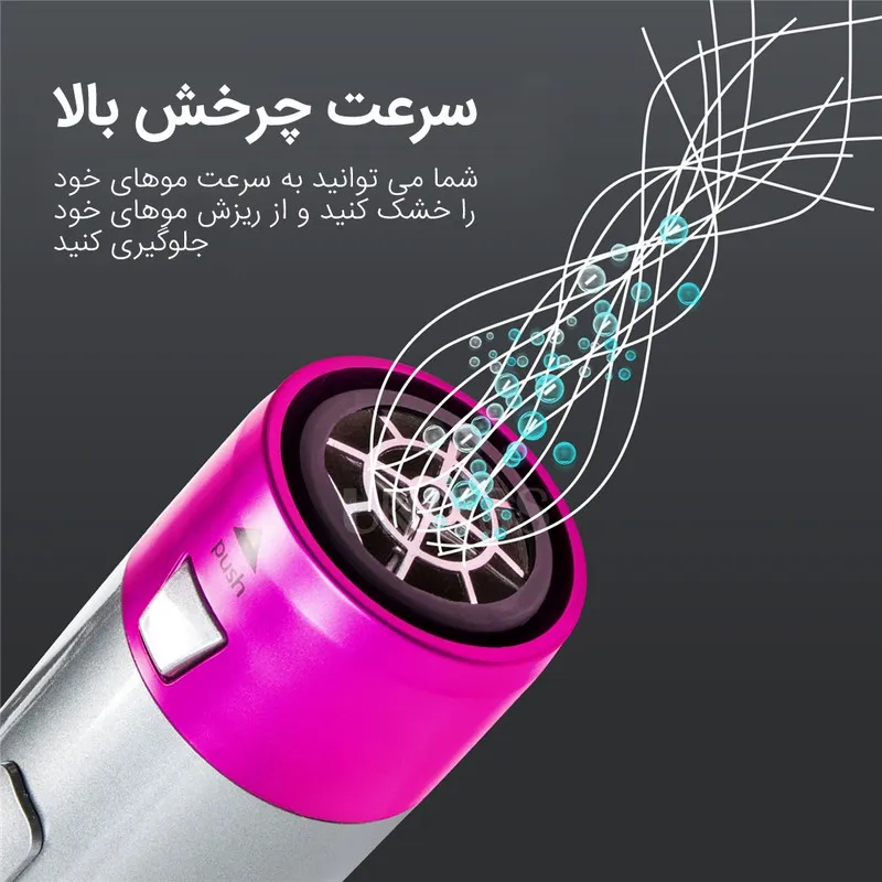 سشوار برسدار حالتدهنده مدل TP-5+1 - تصویر 4