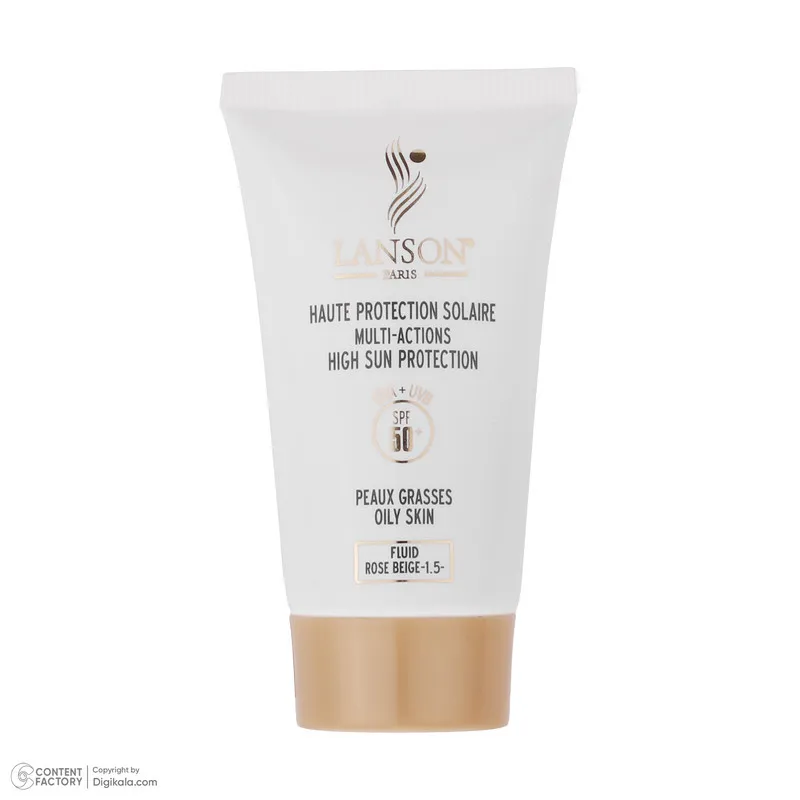 کرم ضدآفتاب رنگی لانسون SPF50 مدل مالتی اکشن، مناسب پوستهای چرب، حجم 40 میلیلیتر - تصویر 5