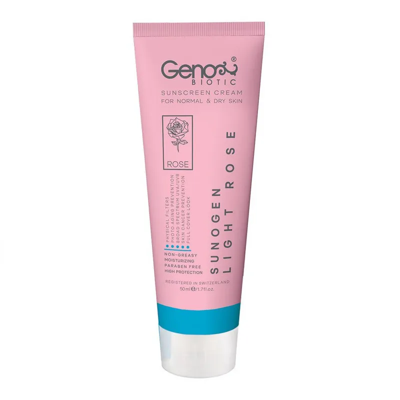 کرم ضد آفتاب ژنوبایوتیک مدل rose 395 حجم 50 میلی لیتر - تصویر 2