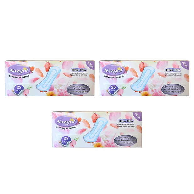 پد بهداشتی نازگل مدل Ultra Thin بسته 3 عددی - تصویر 2