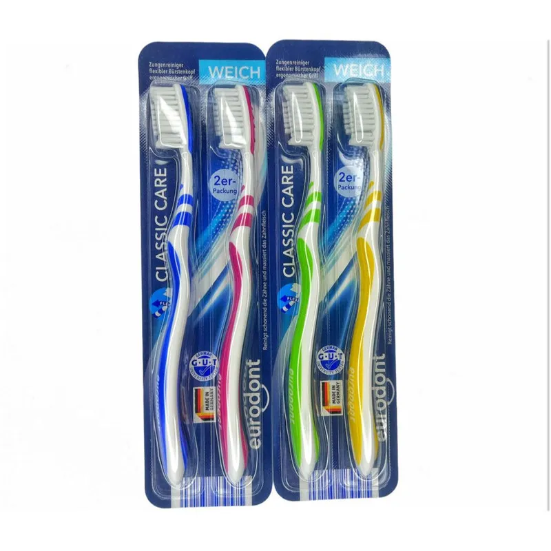 مسواک یورودونت مدل INTERDENTAL با برس نرم بسته 2 عددی - تصویر 2