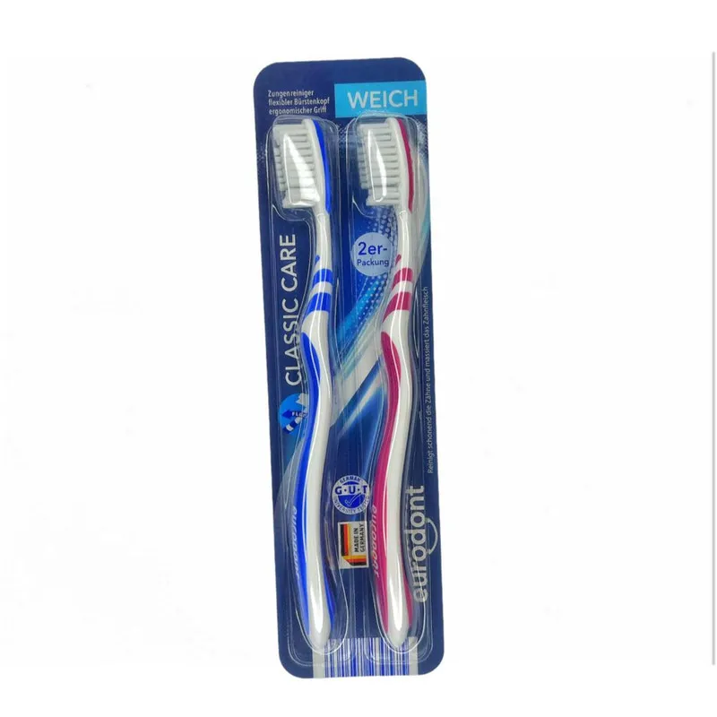 مسواک یورودونت مدل INTERDENTAL با برس نرم بسته 2 عددی - تصویر 3