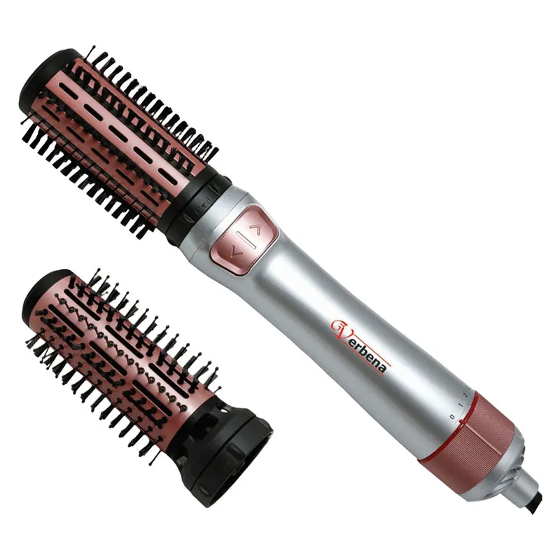 سشوار برس‌دار چرخشی 1000 وات وربنا مدل VR-9915، موتور AC، وزن 150 گرم، المنت سرامیک، دارای سری چرخشی با ویژگی صاف‌کنندگی، با قابلیت باد سرد، فناوری تولید یون - تصویر 2