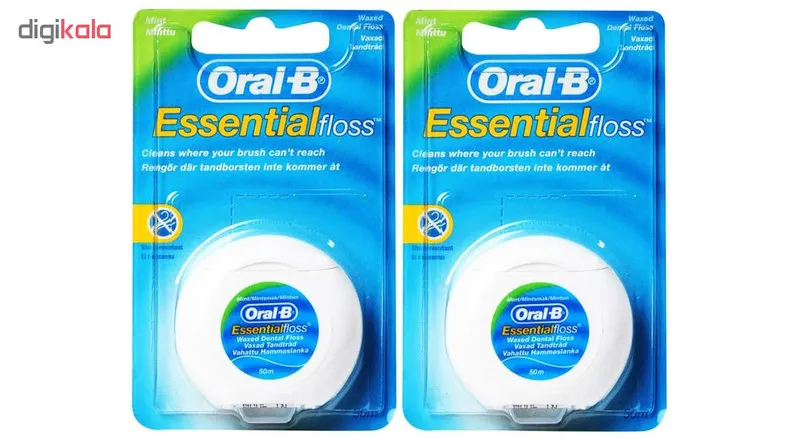 نخ دندان اورال-بی مدل ESSENTIAL FLOSS - UK بسته 2 عددی - تصویر 2