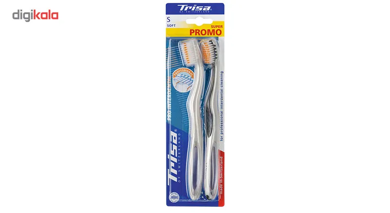 مسواک تریزا مدل Pro Interdental با برس نرم بسته 2 عددی - تصویر 2