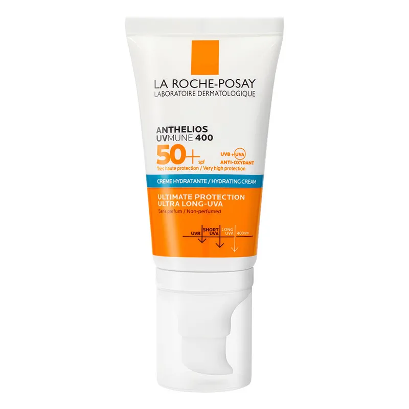 کرم ضد آفتاب بدون رنگ لاروش پوزای SPF 50 مدل UVMune 400 ‌مناسب پوست‌های حساس حجم 50 میلی‌لیتر