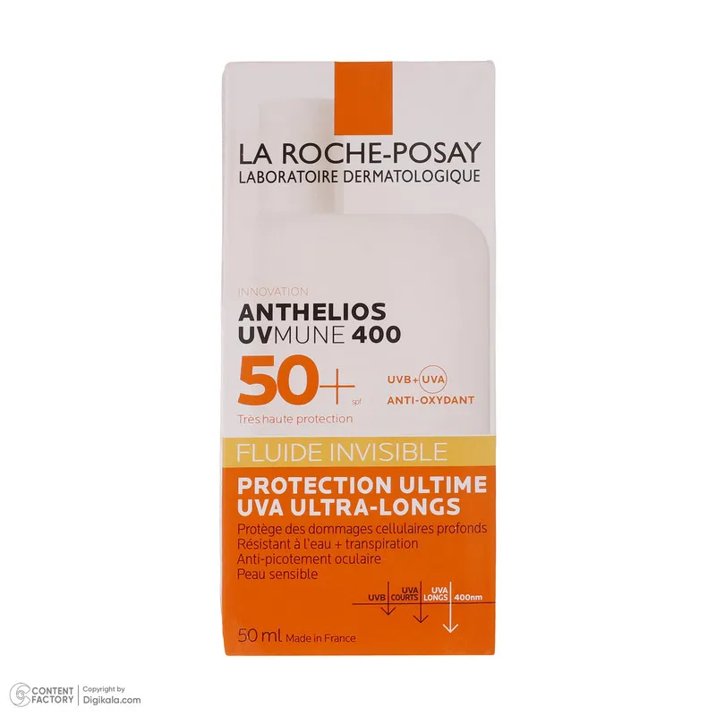 فلویید ضد آفتاب بدون رنگ لاروش پوزای SPF30 مدل Anthelios محافظ UVA ،UVB، مناسب انواع پوست حجم 50 میلیلیتر - تصویر 2