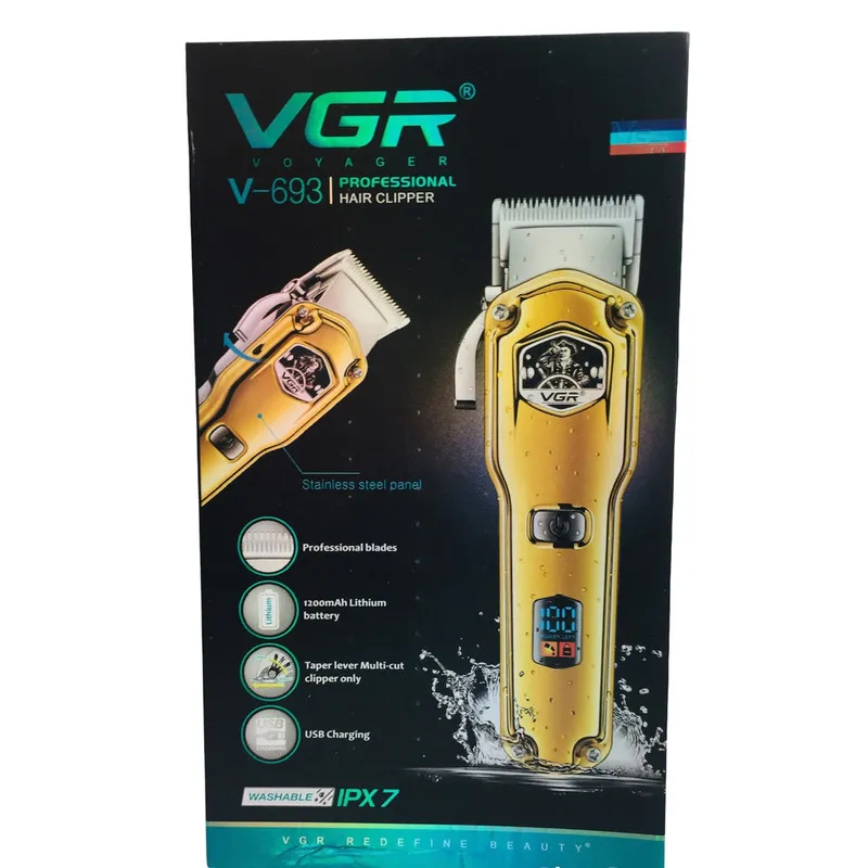 ماشین اصلاح موی سر و صورت وی جی ار مدل V-693 - تصویر 6