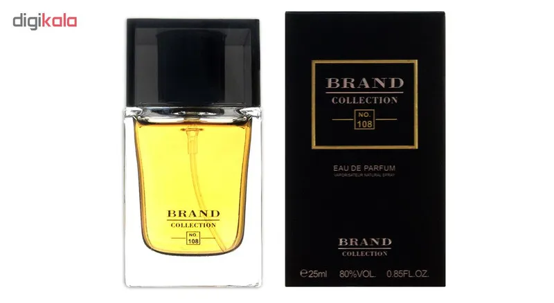 عطر جیبی مردانه برند کالکشن مدل 108 حجم 25 میلی لیتر - تصویر 2