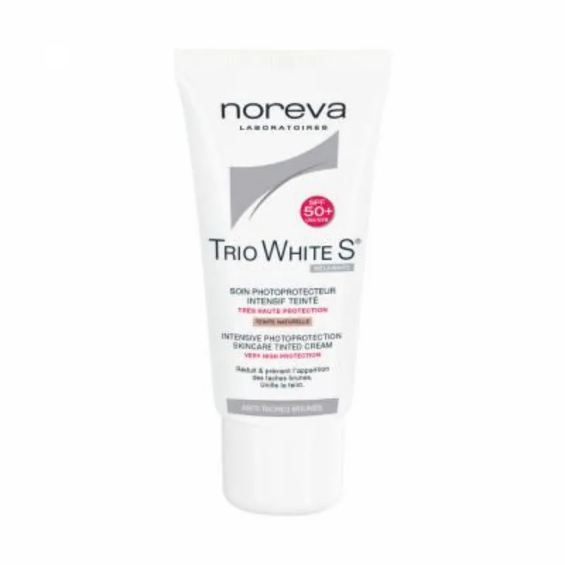 ضد آفتاب و ضد لک رنگی نوروا سری Triowhite S مدل Natural Tint حجم ۴۰ میلی لیتر