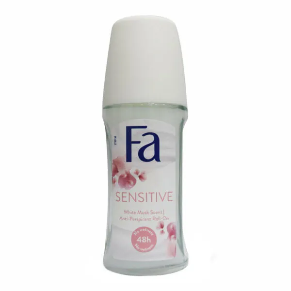 رول ضد تعریق زنانه فا مدل Sensitive White Musk Scent حجم 50 میلی لیتر