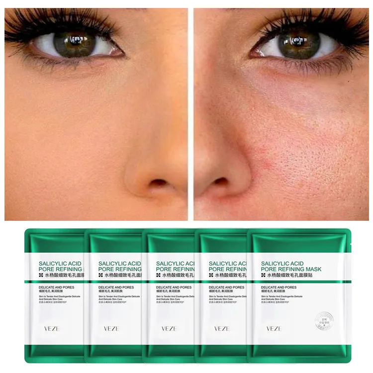 ماسک صورت وزه مدل سالیسیلیک اسید ضد جوش وزن 25 گرم بسته 5 عددی - تصویر 4