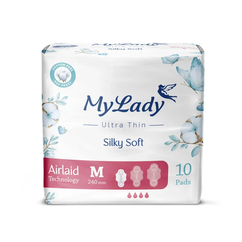 نوار بهداشتی مای لیدی مدل Silky Soft سایز متوسط مجموعه 4 عددی - تصویر 3