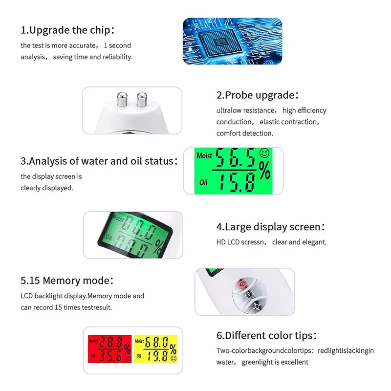 دستگاه انالیز پوست مدل DIGITAL-MOISTURE - تصویر 4