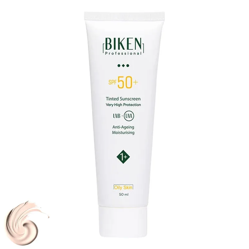 کرم ضدآفتاب رنگی بیکن +SPF50 شماره +1، مناسب پوستهای چرب، حجم 50 میلیلیتر - تصویر 2