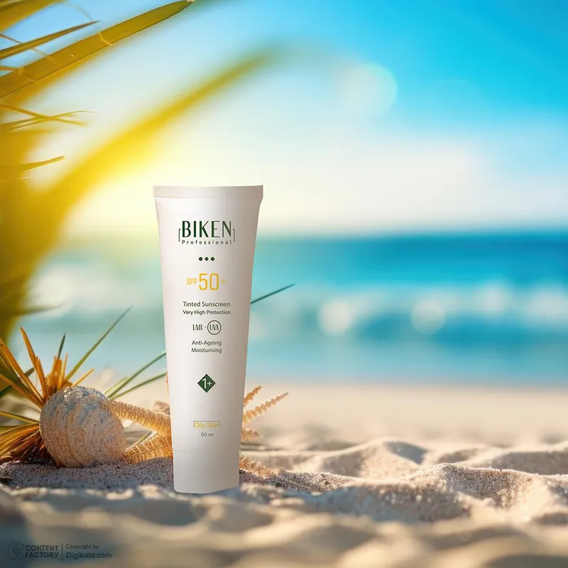 کرم ضدآفتاب رنگی بیکن +SPF50 شماره +1، مناسب پوستهای چرب، حجم 50 میلیلیتر - تصویر 5