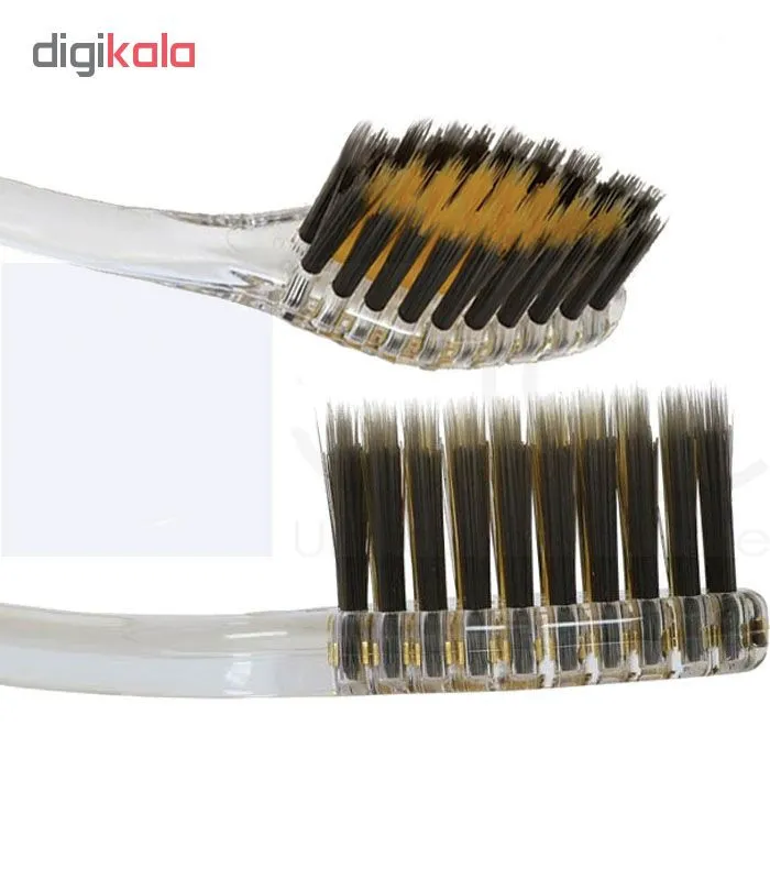 مسواک یوسی مدل Charcoal & Gold با برس نرم - تصویر 3