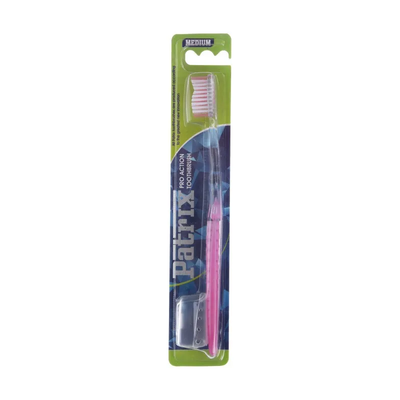 مسواک پاتریکس مدل Pro Action WAVE با برس متوسط مجموعه 2 عددی - تصویر 3