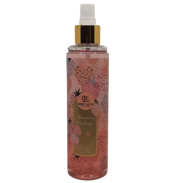 بادی اسپلش زنانه بست گیت مدل strawberry and champagne حجم 240 میلی لیتر - تصویر 2