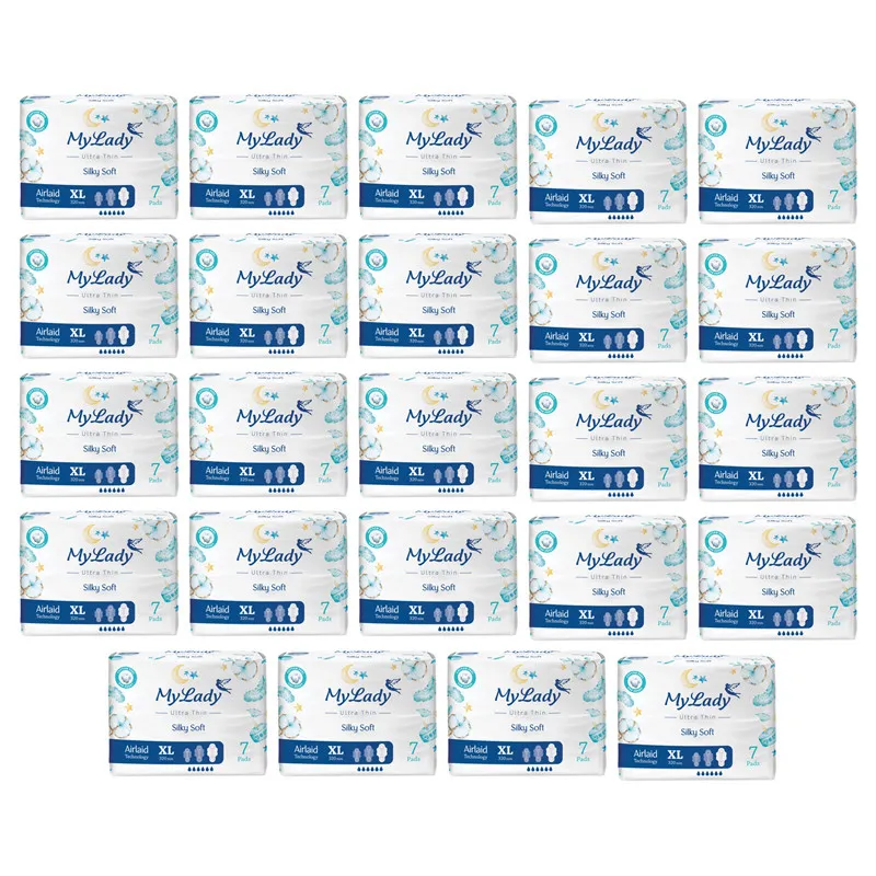 نوار بهداشتی مای لیدی مدل Silky Soft سایز خیلی بزرگ مجموعه 24 عددی
