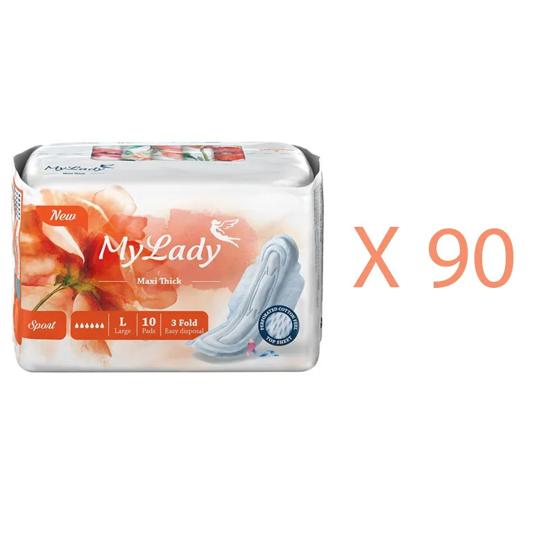 نوار بهداشتی مای لیدی مدل Maxi Sports سایز بزرگ مجموعه 90 عددی - تصویر 2