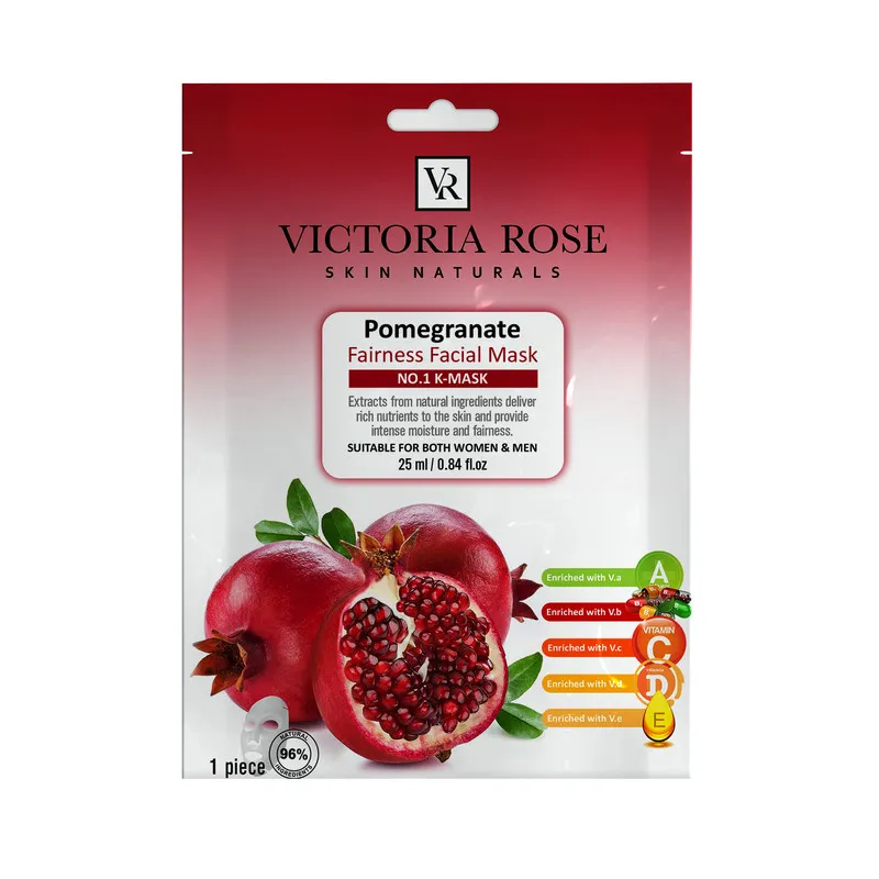 ماسک صورت ویکتوریا رز مدل Pomegranate حجم 25 میلی لیتر بسته 5 عددی - تصویر 2