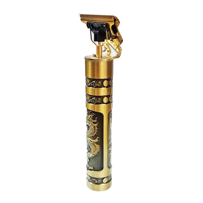 ماشین اصلاح موی سر و صورت خط زن مدل T9 با تیغه استیل ضد زنگ، باتری داخلی، شارژ از طریق USB، مدت استفاده 3 ساعت، همراه برس تمیزکننده، روغن و شانه - تصویر 3