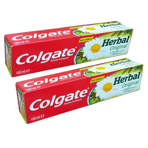 خمیر دندان کلگیت مدل Herbal حجم 100 میلی لیتر مجموعه 2 عددی - تصویر 2