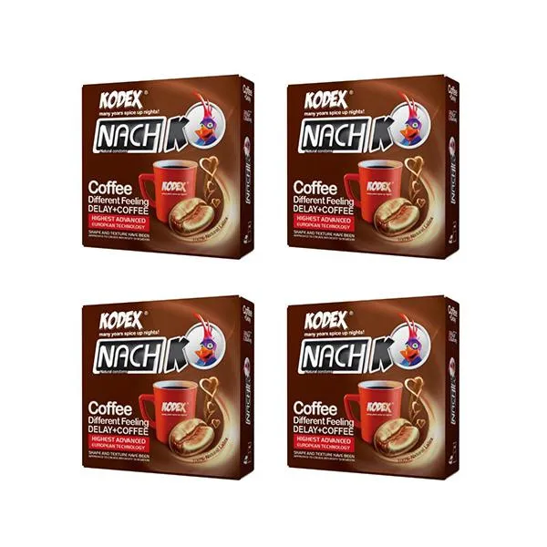کاندوم ناچ کدکس مدل Coffee مجموعه 4 عددی - تصویر 2