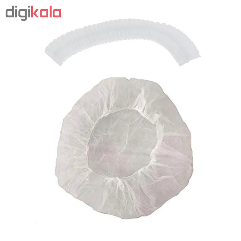 کلاه یکبار مصرف پارچه ای آکاردئونی مدل A300 بسته 50 عددی - تصویر 3