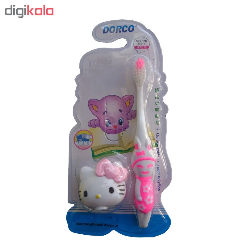 مسواک کودک دورکو مدل SOFT-536 به همراه تراش کیتی - تصویر 2