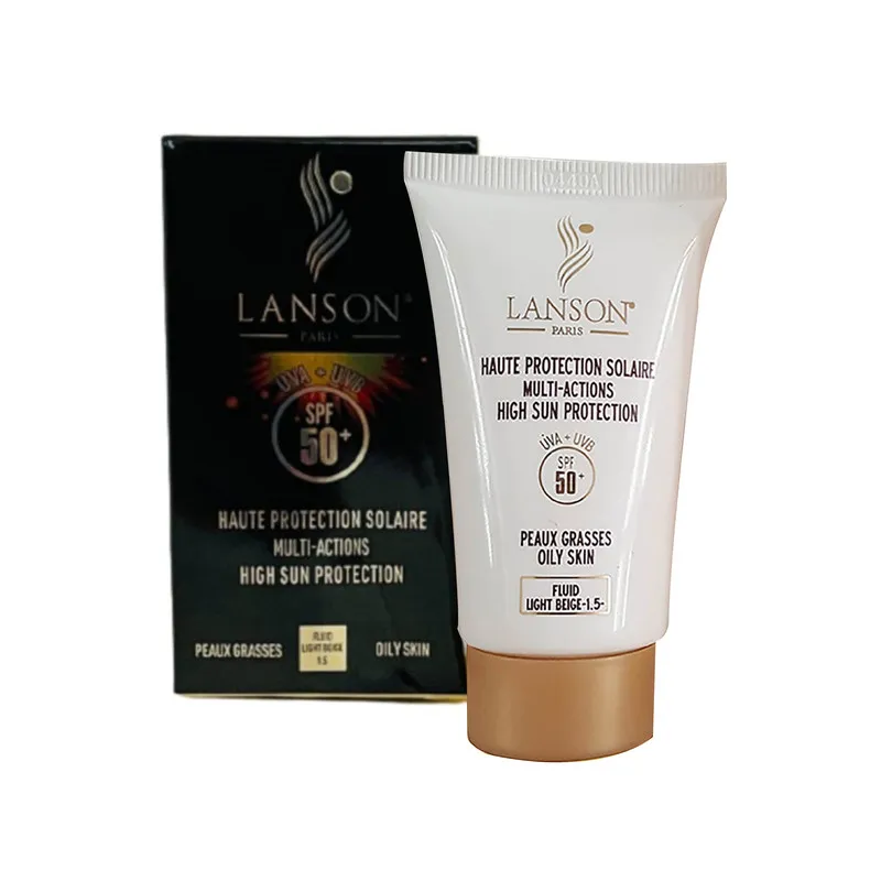 کرم ضدآفتاب رنگی لانسون SPF50 مدل مولتی اکشن شماره 1.5، مناسب پوستهای چرب، حجم 40 میلیلیتر - تصویر 4
