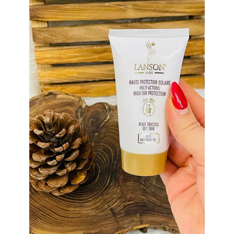 کرم ضدآفتاب رنگی لانسون SPF50 مدل مولتی اکشن شماره 1.5، مناسب پوستهای چرب، حجم 40 میلیلیتر - تصویر 5